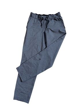 Lululemon Heathered Charcoal Grey Drawstring Jogger Pants - Size 4